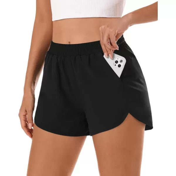 Stelle Women 3"/4"/7" Running Shorts High Waisted Athletic Shorts Quick Dry Workout Shorts with Mesh Liner Deep Pockets
