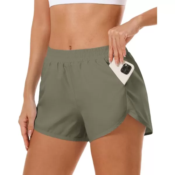 Stelle Women 3"/4"/7" Running Shorts High Waisted Athletic Shorts Quick Dry Workout Shorts with Mesh Liner Deep Pockets