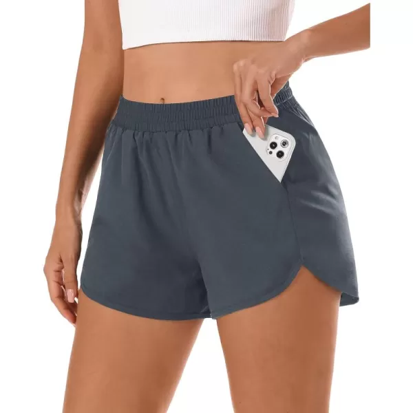 Stelle Women 3"/4"/7" Running Shorts High Waisted Athletic Shorts Quick Dry Workout Shorts with Mesh Liner Deep Pockets