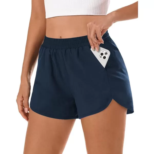 Stelle Women 3"/4"/7" Running Shorts High Waisted Athletic Shorts Quick Dry Workout Shorts with Mesh Liner Deep Pockets