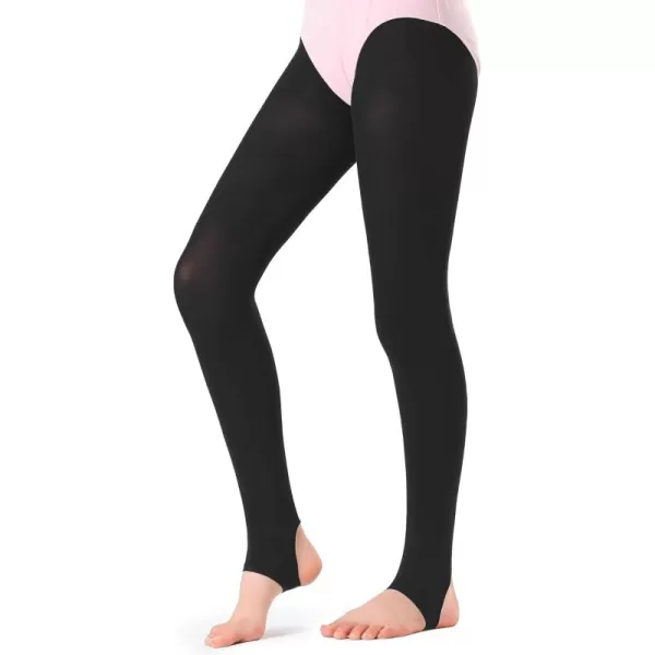 Stelle Womens Girls Stirrup Tights Ultra Soft Dance Tights for Ballet, Gymnastics, School 