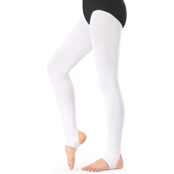 Stelle Womens Girls Stirrup Tights Ultra Soft Dance Tights for Ballet, Gymnastics, School 