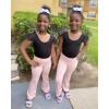 imageStelle Girls Ballet Leotards Black Dance Leotards Ruffle Short Sleeve Gymnastics Outfits ToddlerLittle KidBig kidBlack