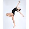 imageStelle Girls Ballet Leotards Black Dance Leotards Ruffle Short Sleeve Gymnastics Outfits ToddlerLittle KidBig kidBlack