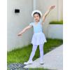 imageStelle Girls Ballet Leotards Black Dance Leotards Ruffle Short Sleeve Gymnastics Outfits ToddlerLittle KidBig kidBlue