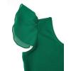 imageStelle Girls Ballet Leotards Black Dance Leotards Ruffle Short Sleeve Gymnastics Outfits ToddlerLittle KidBig kidGreen