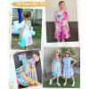 imageStelle Girls Dresses Skater Twirly Stretch Aline Toddler Solid Color Plain Kneelength DressA02white Without Pocket