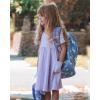 imageStelle Girls Dresses Skater Twirly Stretch Aline Toddler Solid Color Plain Kneelength DressA19lavender With Pocket