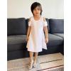 imageStelle Girls Dresses Skater Twirly Stretch Aline Toddler Solid Color Plain Kneelength DressCd001white Cold Shoulder