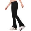 imageStelle Girls Figure Skating Pants Ice Skating Leggings Polar Fleece Warm Practice Training WearBlack