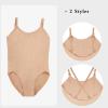 imageStelle Girls Nude Leotard Seamless Undergarment Camisole with Adjustable Straps for DanceBalletGymnasticsNude