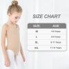 imageStelle Girls Nude Leotard Seamless Undergarment Camisole with Adjustable Straps for DanceBalletGymnasticsNude
