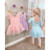 imageStelle Puff Sleeve Ballet Leotards for Girls with Sparkly Tutu Skirted Toddler Dance Dress Outfit Little KidBig Kid01puff Sleeveballet Pink