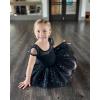 imageStelle Puff Sleeve Ballet Leotards for Girls with Sparkly Tutu Skirted Toddler Dance Dress Outfit Little KidBig Kid01puff Sleeveblack