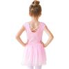 imageStelle Puff Sleeve Ballet Leotards for Girls with Sparkly Tutu Skirted Toddler Dance Dress Outfit Little KidBig Kid02sleevelessballet Pink