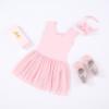 imageStelle Puff Sleeve Ballet Leotards for Girls with Sparkly Tutu Skirted Toddler Dance Dress Outfit Little KidBig Kid02sleevelessballet Pink