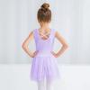 imageStelle Puff Sleeve Ballet Leotards for Girls with Sparkly Tutu Skirted Toddler Dance Dress Outfit Little KidBig Kid02sleevelesspurple