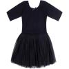 imageStelle Puff Sleeve Ballet Leotards for Girls with Sparkly Tutu Skirted Toddler Dance Dress Outfit Little KidBig Kid03short Sleeveblack