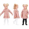 imageStelle Toddler Girls Tights Baby Seamless Knit Thick Cotton Leggings PantyhoseInfantsKidsChildern2 White1 Black