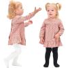 imageStelle Toddler Girls Tights Baby Seamless Knit Thick Cotton Leggings PantyhoseInfantsKidsChildernBlackwhite