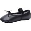 imageStelle Ballet Shoes for Girls Toddler Genuine Leather Ballet Dance Slippers for ToddlerLittleBig KidsBoysBlack