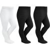 imageStelle Toddler Girls Tights Baby Seamless Knit Thick Cotton Leggings PantyhoseInfantsKidsChildern2 Black1 White