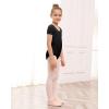 imageStelle Ballet Leotards for Girls Black Dance Leotard Gymnastics Ballet Outfits with Bow Back ToddlerLittleBig Kids1black