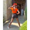 imageStelle Ballet Leotards for Girls Black Dance Leotard Gymnastics Ballet Outfits with Bow Back ToddlerLittleBig Kids1orange