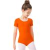imageStelle Ballet Leotards for Girls Black Dance Leotard Gymnastics Ballet Outfits with Bow Back ToddlerLittleBig Kids1orange