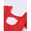 imageStelle Ballet Leotards for Girls Black Dance Leotard Gymnastics Ballet Outfits with Bow Back ToddlerLittleBig Kids1red