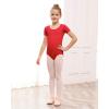 imageStelle Ballet Leotards for Girls Black Dance Leotard Gymnastics Ballet Outfits with Bow Back ToddlerLittleBig Kids1red