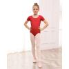 imageStelle Ballet Leotards for Girls Black Dance Leotard Gymnastics Ballet Outfits with Bow Back ToddlerLittleBig Kids1red
