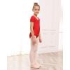 imageStelle Ballet Leotards for Girls Black Dance Leotard Gymnastics Ballet Outfits with Bow Back ToddlerLittleBig Kids1red