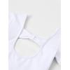 imageStelle Ballet Leotards for Girls Black Dance Leotard Gymnastics Ballet Outfits with Bow Back ToddlerLittleBig Kids1white