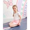 imageStelle Ballet Leotards for Girls Black Dance Leotard Gymnastics Ballet Outfits with Bow Back ToddlerLittleBig Kids1white