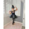 imageStelle Ballet Leotards for Girls Black Dance Leotard Gymnastics Ballet Outfits with Bow Back ToddlerLittleBig KidsBlack Mesh Cap Sleeves