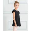 imageStelle Ballet Leotards for Girls Long Sleeve Dance Dress Outfit Combo with Skirt and Tights ToddlerLittle KidBig Kid03black Ruffle Sleeve