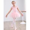 imageStelle Ballet Leotards for Girls Toddler Leotard with Tutu Skirt Dance Tutu Dress LittleBig Kid01ballet Pink