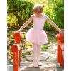 imageStelle Ballet Leotards for Girls Toddler Leotard with Tutu Skirt Dance Tutu Dress LittleBig Kid01ballet Pink
