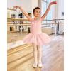 imageStelle Ballet Leotards for Girls Toddler Leotard with Tutu Skirt Dance Tutu Dress LittleBig Kid01ballet Pink