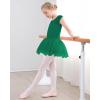 imageStelle Ballet Leotards for Girls Toddler Leotard with Tutu Skirt Dance Tutu Dress LittleBig Kid01green