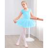 imageStelle Ballet Leotards for Girls Toddler Leotard with Tutu Skirt Dance Tutu Dress LittleBig Kid01pool Blue