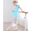 imageStelle Ballet Leotards for Girls Toddler Leotard with Tutu Skirt Dance Tutu Dress LittleBig Kid01pool Blue