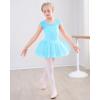 imageStelle Ballet Leotards for Girls Toddler Leotard with Tutu Skirt Dance Tutu Dress LittleBig Kid01pool Blue