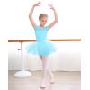 imageStelle Ballet Leotards for Girls Toddler Leotard with Tutu Skirt Dance Tutu Dress LittleBig Kid01pool Blue