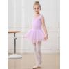 imageStelle Ballet Leotards for Girls Toddler Leotard with Tutu Skirt Dance Tutu Dress LittleBig Kid01purple