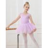 imageStelle Ballet Leotards for Girls Toddler Leotard with Tutu Skirt Dance Tutu Dress LittleBig Kid01purple
