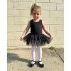 imageStelle Ballet Leotards for Girls Toddler Leotard with Tutu Skirt Dance Tutu Dress LittleBig KidBlack Tank Top