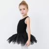 imageStelle Ballet Leotards for Girls Toddler Leotard with Tutu Skirt Dance Tutu Dress LittleBig KidBlack Tank Top