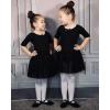 imageStelle Ballet Shoes for Girls Canvas Ballet ShoesBlack